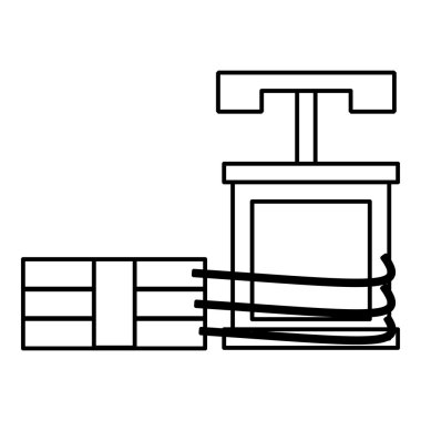 Dinamit simgesi, taslak biçimi