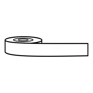 Rulo malzeme simgesi, anahat stili