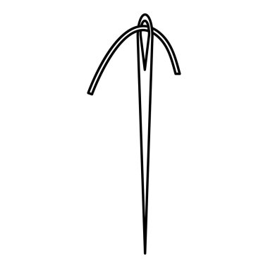 İş parçacığı simgesi, anahat stili iğne