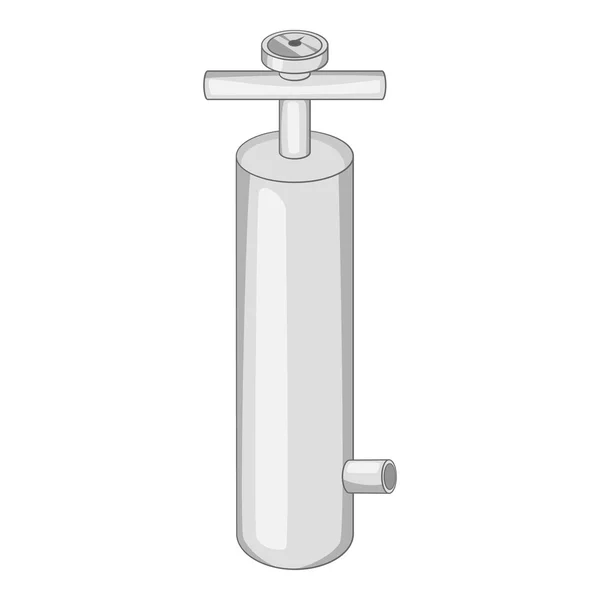Pumpe Symbol, grau monochromen Stil — Stockvektor