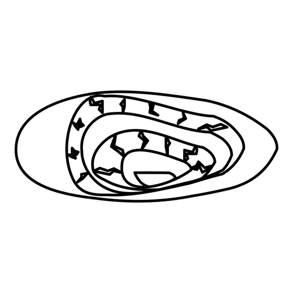 Canyon pictogram, Kaderstijl — Stockvector