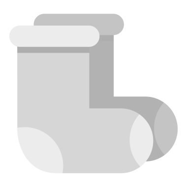 Simge, düz stil keçe çizmeler