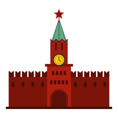 Kremlin simgesi, düz stil