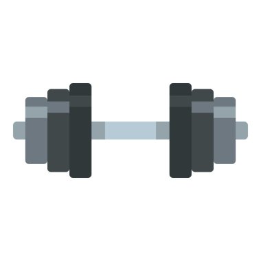 Dumbbell simgesi, düz stil