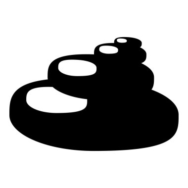 Taşlar için Spa simgesi, basit tarzı