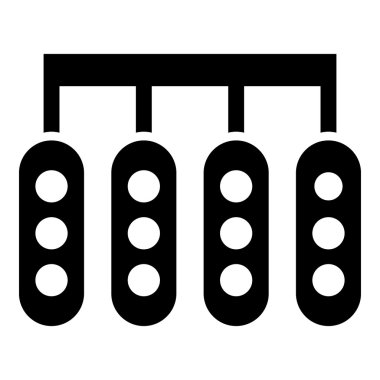 Başlangıç ışıklar yarış simge, basit tarzı