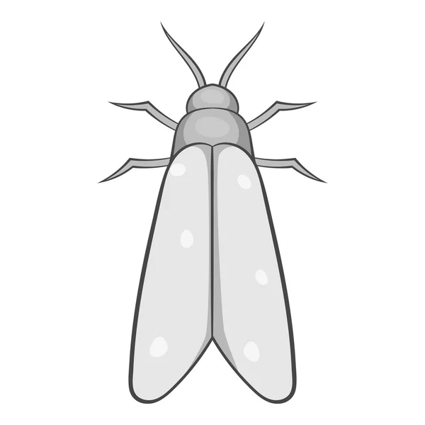 Icono de mariposa de noche, estilo de dibujos animados — Archivo Imágenes Vectoriales