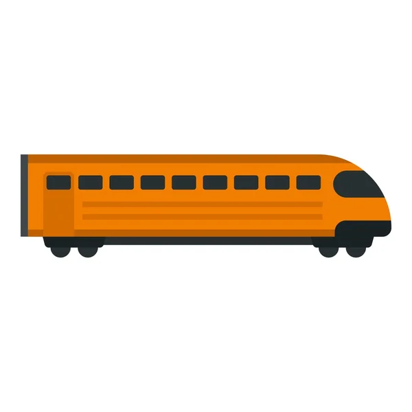 Trein icoon, platte stijl — Stockvector