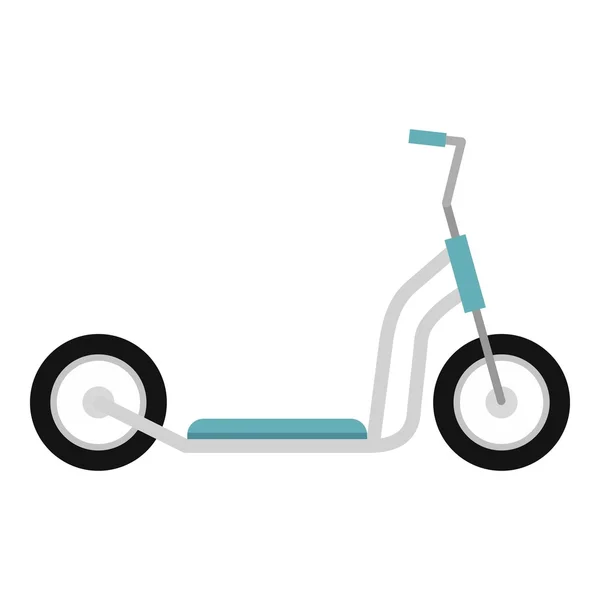 Значок скутера, плоский стиль — стоковый вектор
