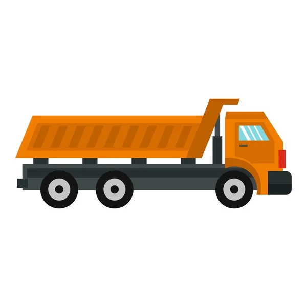Icona del camion, stile piatto — Vettoriale Stock