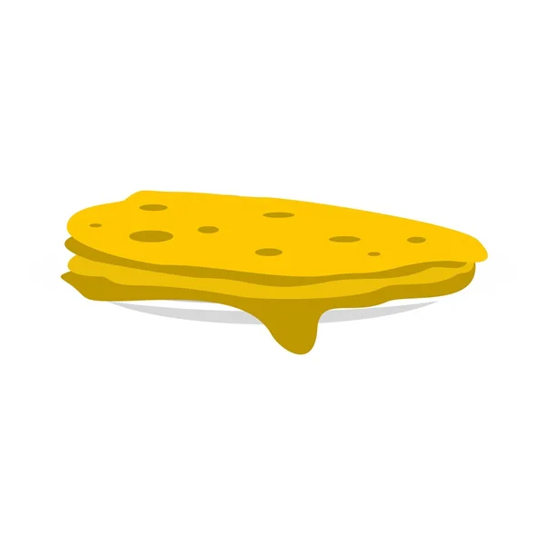 Pancakes icon, flat style — Stock Vector