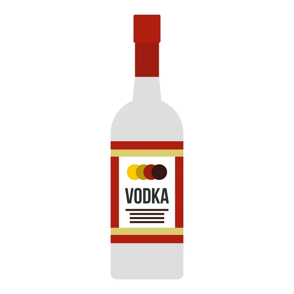 Vodka icon, flat style — Stock Vector