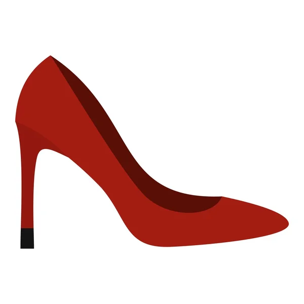 Icône de chaussure, style plat — Image vectorielle