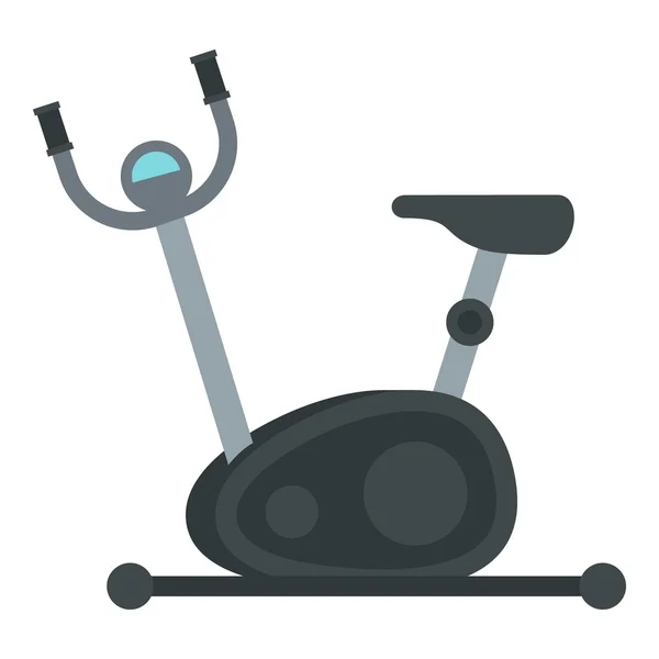 Egzersiz bisikleti simgesi, düz stil — Stok Vektör