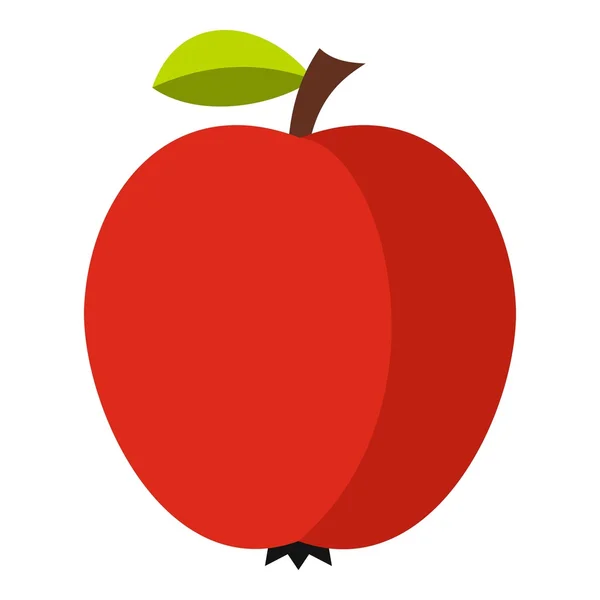 Apple-pictogram, vlakke stijl — Stockvector