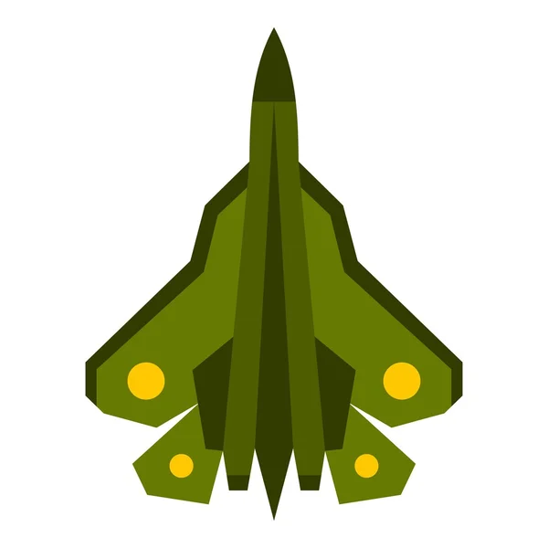 Icono de caza militar, estilo plano — Vector de stock