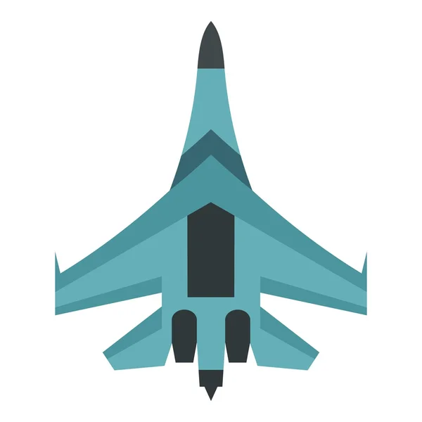 Gyors katonai repülőgép ikon, lapos stílusú — Stock Vector