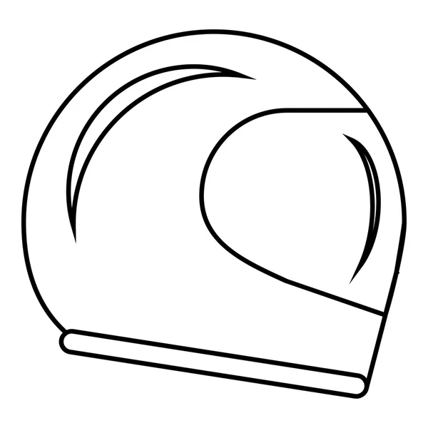 Race helm pictogram, een overzicht van stijl — Stockvector
