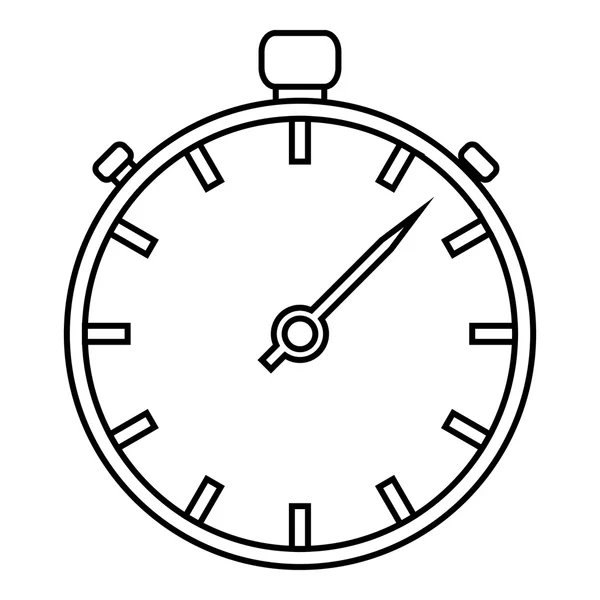 Icône chronomètre, style contour — Image vectorielle