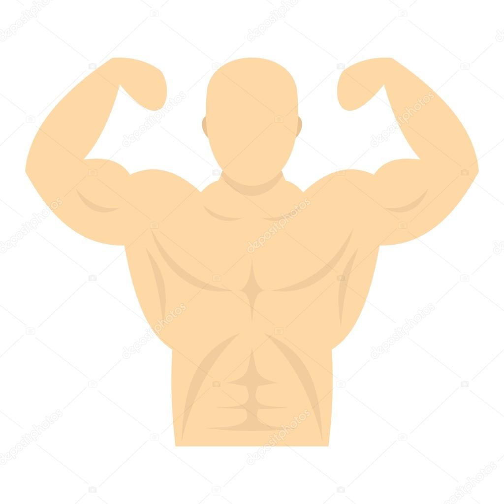 Athlete icon. Flat illustration of athlete vector icon for web