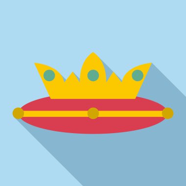 Taç simgesi, düz stil