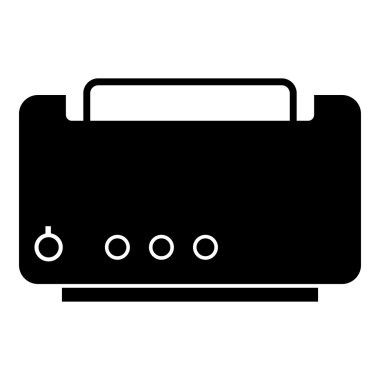 Ekmek kızartma makinesi simgesini, basit tarzı