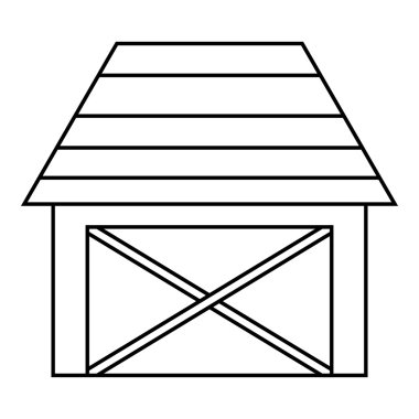 Ahır hayvanları kutsal kişilerin resmi, anahat stili için