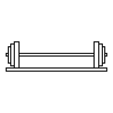 Çubuk stand simgesini, anahat stili