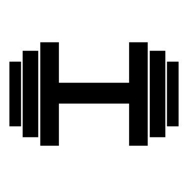Dumbbell simgesi, basit tarzı