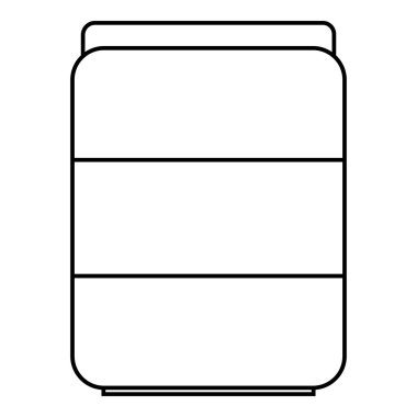 Hapları simgesi, anahat stili kavanoz