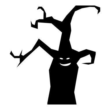 Cadılar Bayramı ağaç simgesiyle, basit tarzı