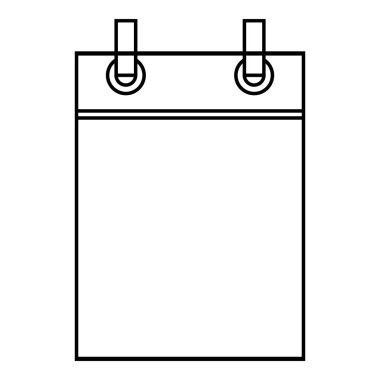 Takvim simgesini, anahat stili