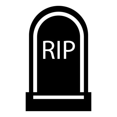 Mezar RIP simgesi, basit tarzı