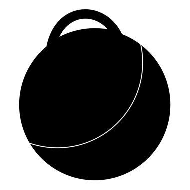 Fitness topu simgesini, basit tarzı