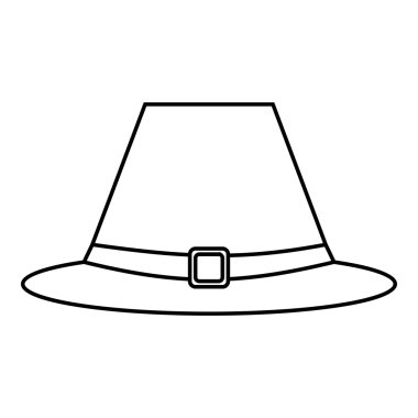 Gentlemans şapka simgesi, anahat stili