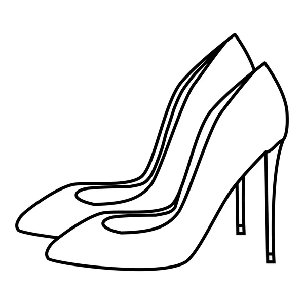 High heel shoes icon, outline style