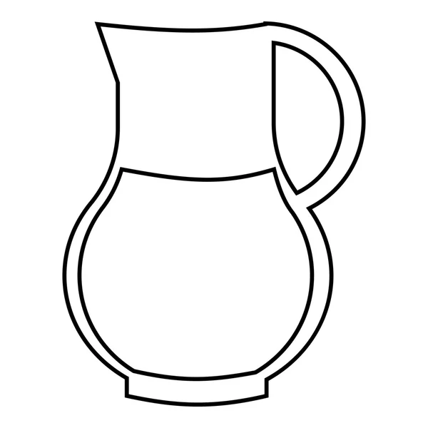 Boire icône sangria, style contour — Image vectorielle