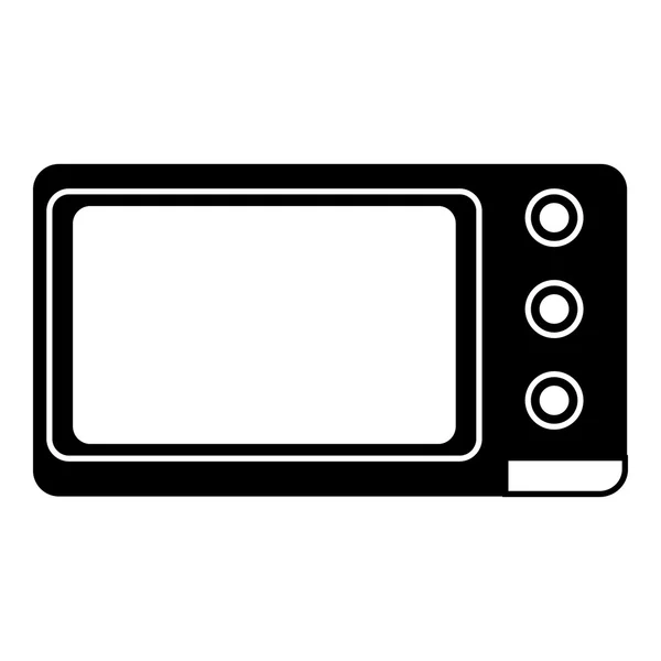 Mikrovlnné trouby ikona, jednoduchý styl — Stockový vektor