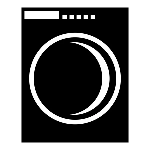 Wasmachine pictogram, eenvoudige stijl — Stockvector