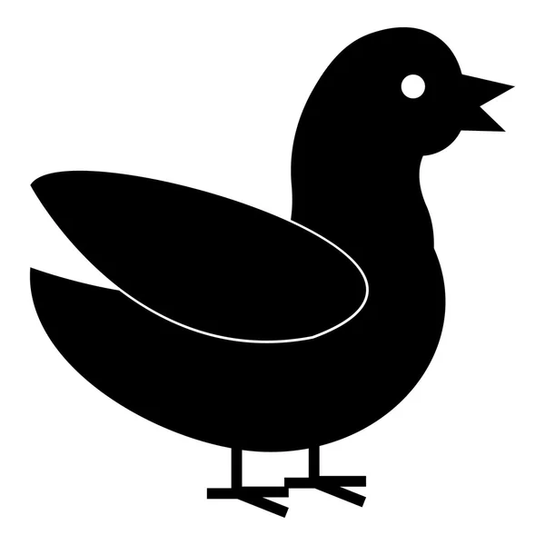 Icono de pato, estilo simple — Vector de stock