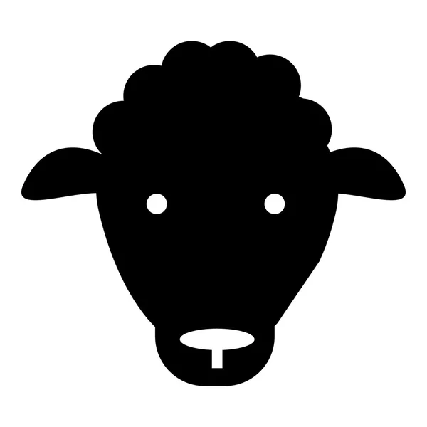 羊のアイコン、シンプルなスタイル — ストックベクタ