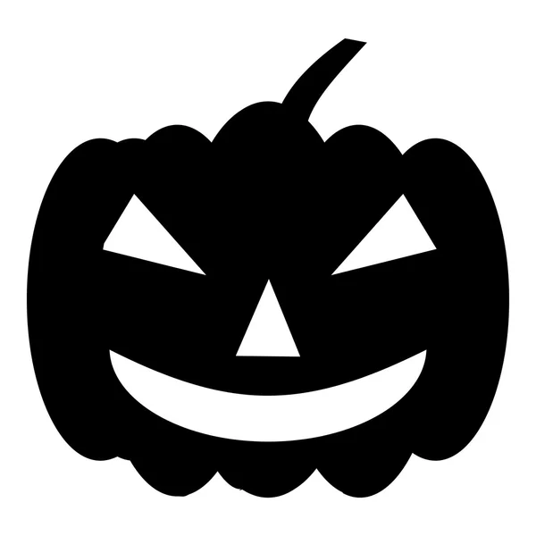 Citrouille sur l'icône d'Halloween, style simple — Image vectorielle