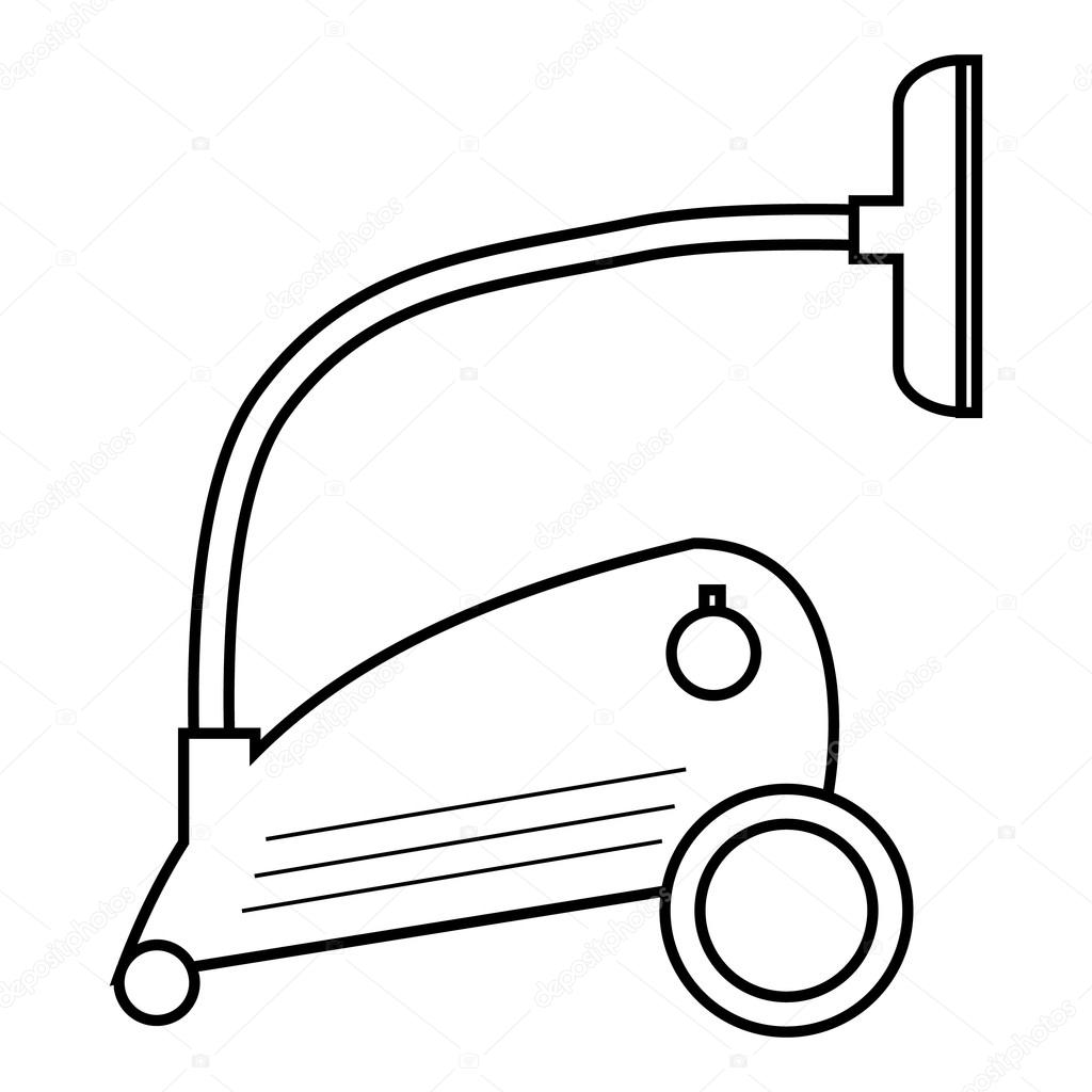 Vacuum cleaner icon, outline style — Stock Vector © ylivdesign 128760626
