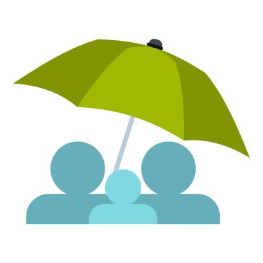 Şemsiye simgesi, düz stil