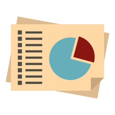 Diyagram simgesi, düz stil