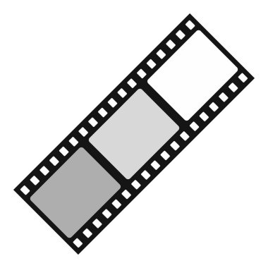 Film simgesi, düz stil