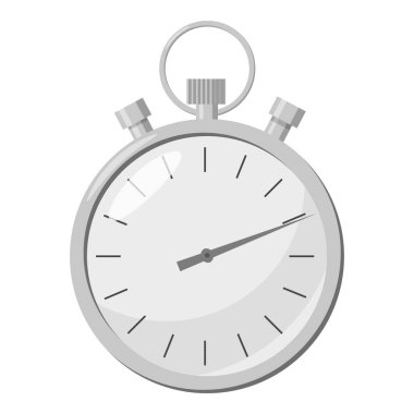 Kronometre simgesi, gri tek renkli stil