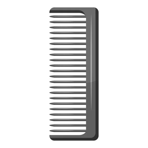 Comb icon, gray monochrome style — Stock Vector