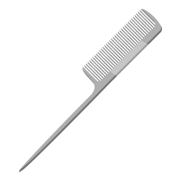 Icono de peine de peluquero, gris estilo monocromo — Vector de stock