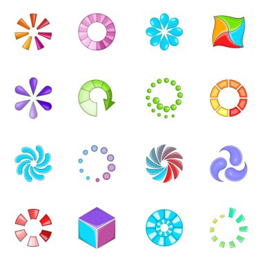 Durum Icons set, karikatür tarzı indir